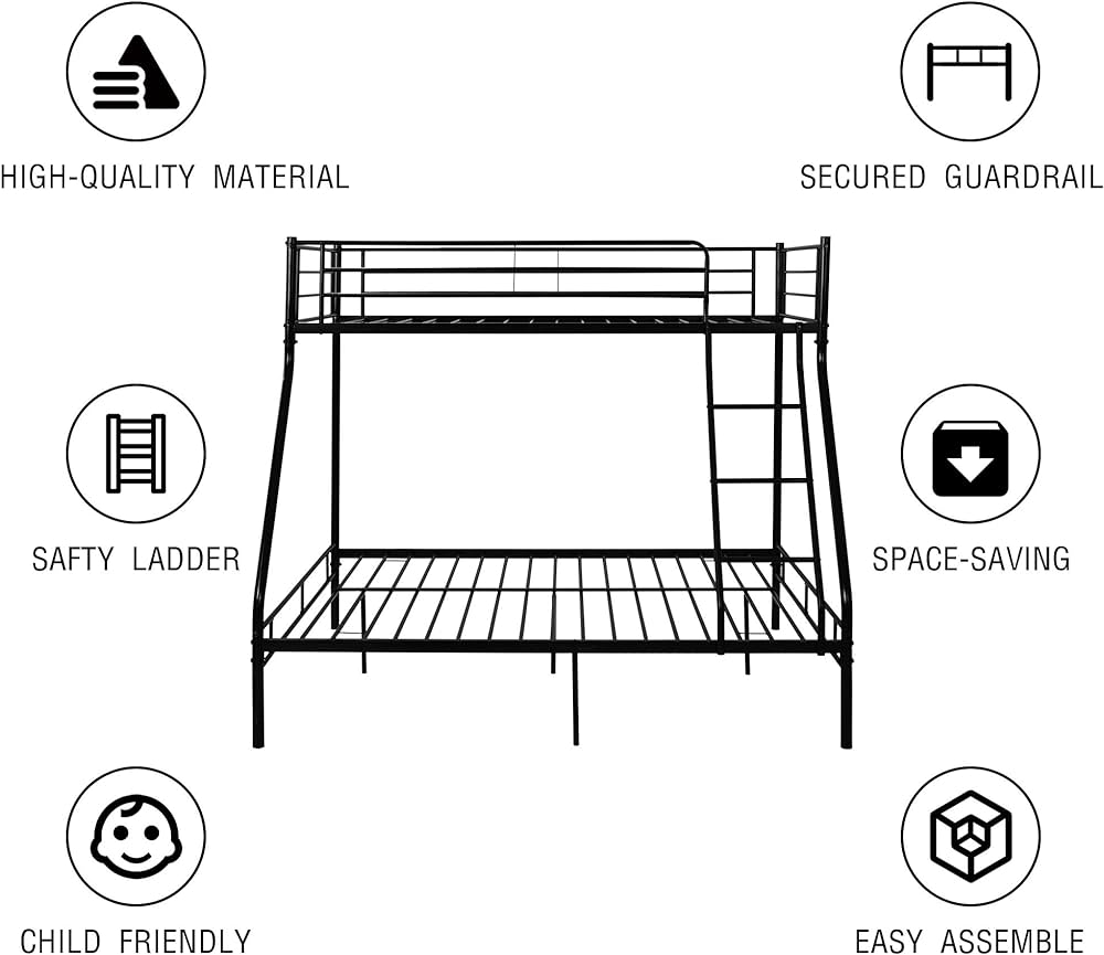Litera DHP Dusty Twin over Full Metal Bunk